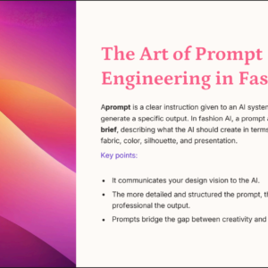 The Art of Prompt Engineering in Fashion AI